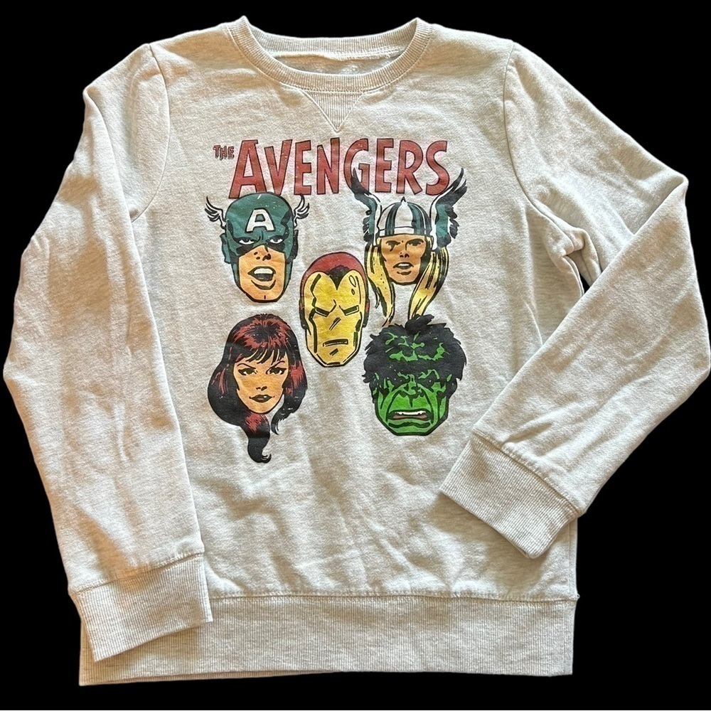 🏷️ 2/$20 or 3/$25 SALE 🏷️ Marvel Avengers Kids Crewneck Sweatshirt Size 12